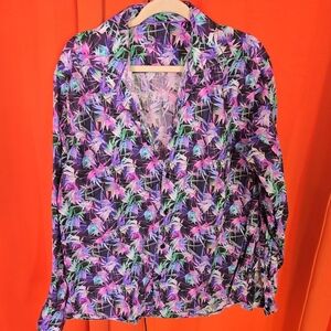 Colorful Floral Blouse